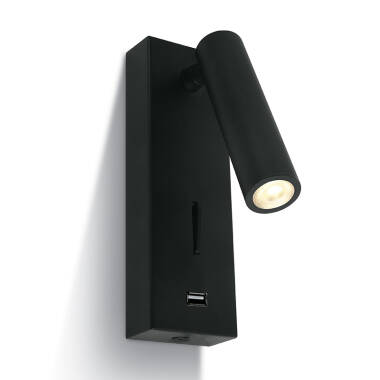 Task LED Reading Light with USB Charging Port