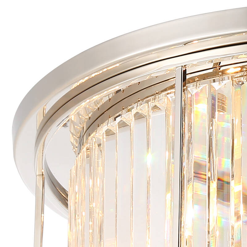 Image of Wichita 460 Crystal Flush Ceiling Light