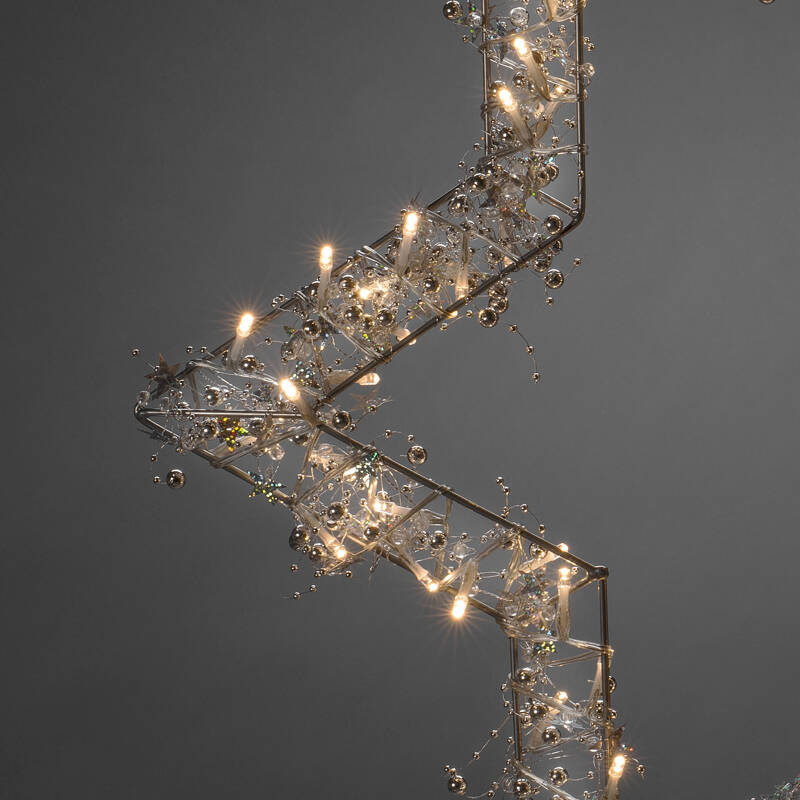 Image of Konstsmide Christmas 60cm Warm White LED Star Wreath Decoration