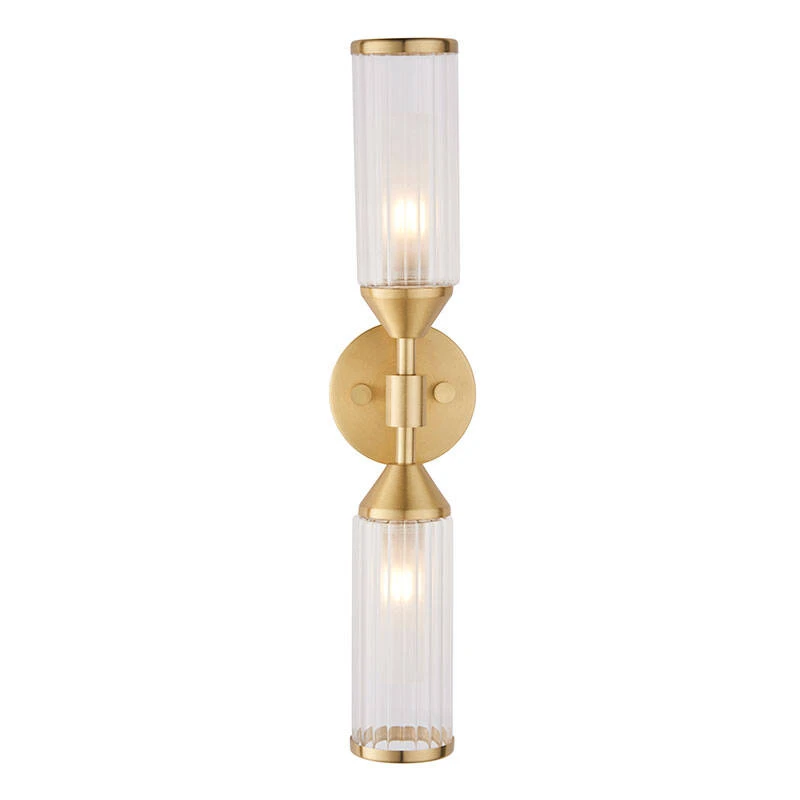 Image of Luxia Flute 2 Arm Glass Wall Light
