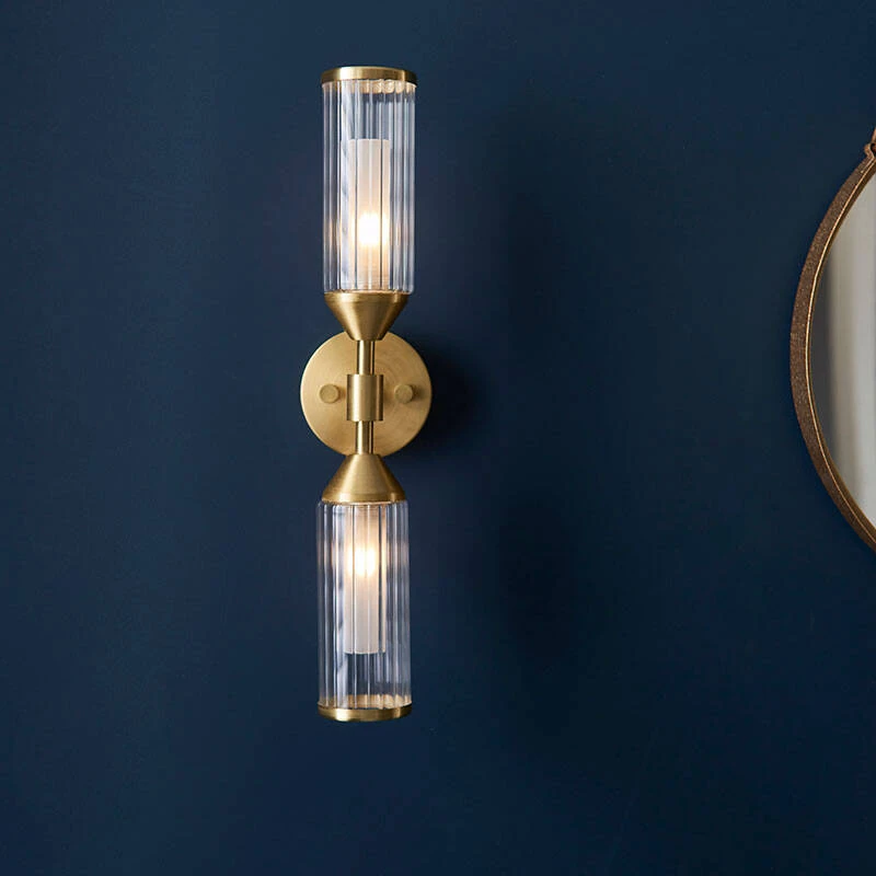 Image of Luxia Flute 2 Arm Glass Wall Light