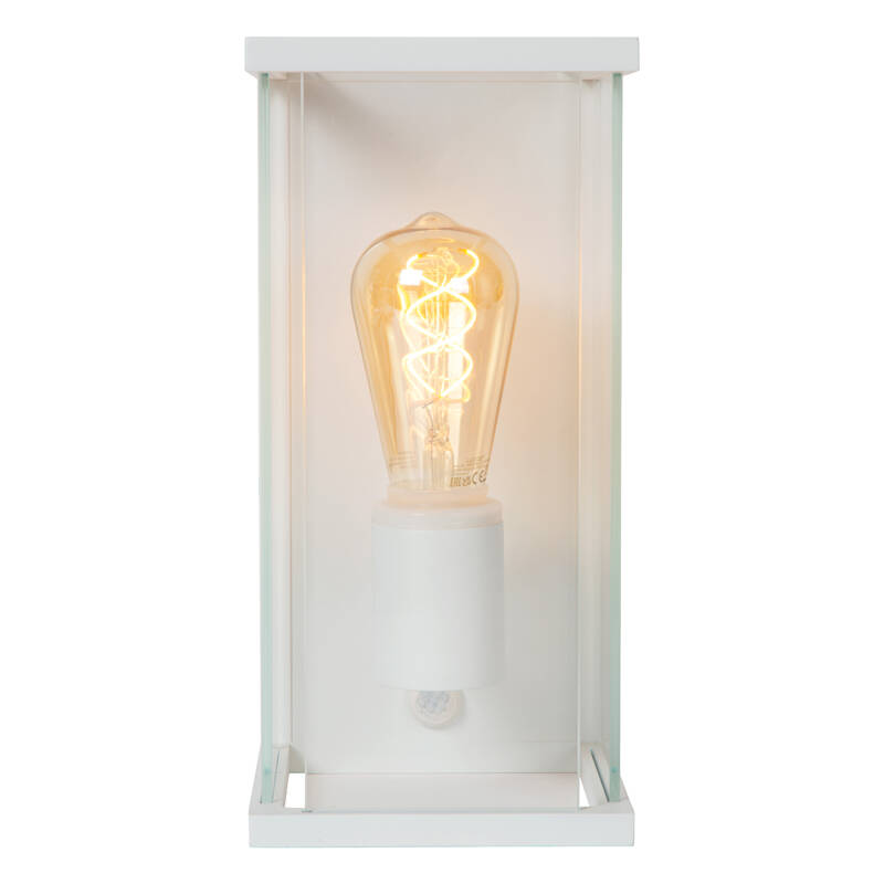 Image of Lucide Claire Half Lantern Outdoor Wall Light with PIR Sensor