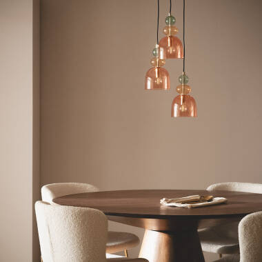 Image of Edit Baudelaire Glass 3 Light Cluster Ceiling Pendant