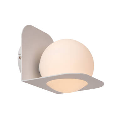 Lucide Davy Glass Flush Wall Light