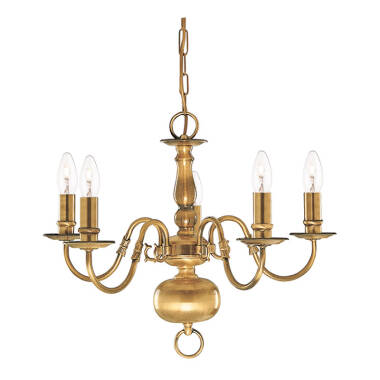 Searchlight Flemish 5 Light Chandelier