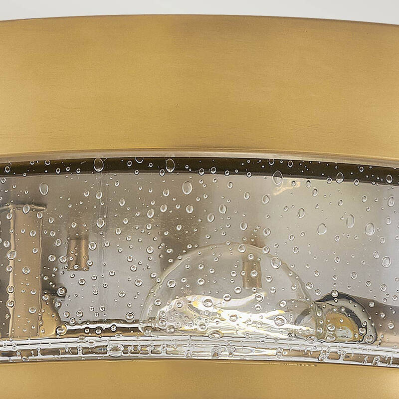 Image of Hinkley Harper 3 Light Opal Glass Flush Ceiling Light