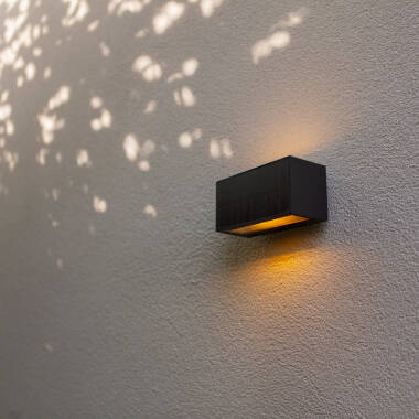 Lutec Inka Solar Hybrid LED Outdoor Flush Wall Light