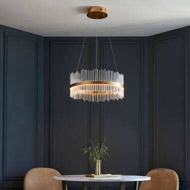 Image of Luxia Langham 510 LED Glass Chandelier