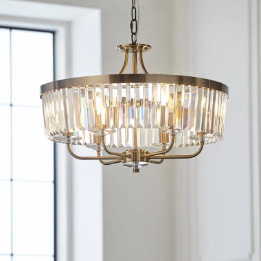 Luxia Rosewood Glass Chandelier
