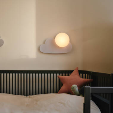 Nordlux Skyku Cloud Flush Wall Light With Plug