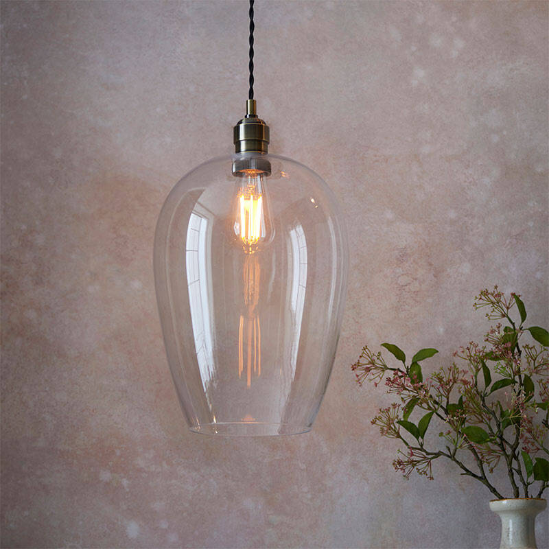 Image of Luxia Heidi Glass Large Ceiling Pendant Light