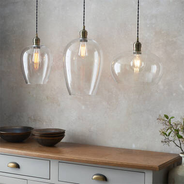Image of Luxia Heidi Glass Large Ceiling Pendant Light