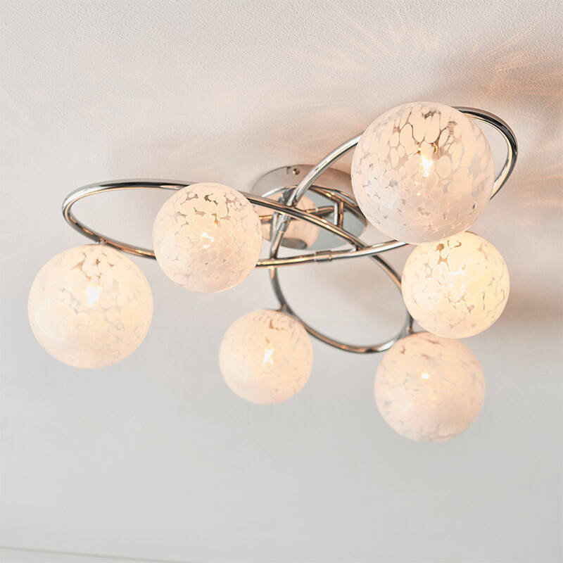 Image of Luxia Matilda 6 Light Semi-Flush Ceiling Light