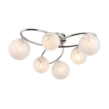 Image of Luxia Matilda 6 Light Semi-Flush Ceiling Light