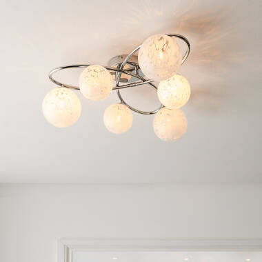Image of Luxia Matilda 6 Light Semi-Flush Ceiling Light