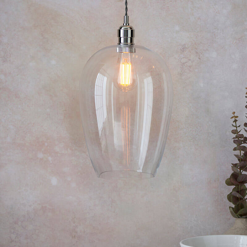 Image of Luxia Heidi Glass Large Ceiling Pendant Light