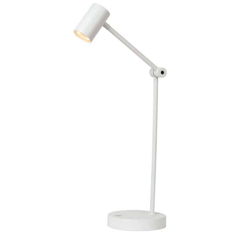 Image of Lucide Tipik USB Rechargeable Touch Desk Lamp