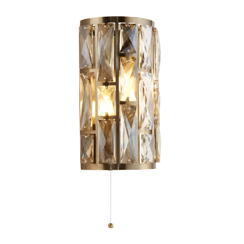 Image of Searchlight Bijou Champagne Glass Flush Wall Light