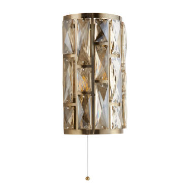 Image of Searchlight Bijou Champagne Glass Flush Wall Light