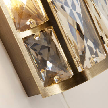 Image of Searchlight Bijou Champagne Glass Flush Wall Light