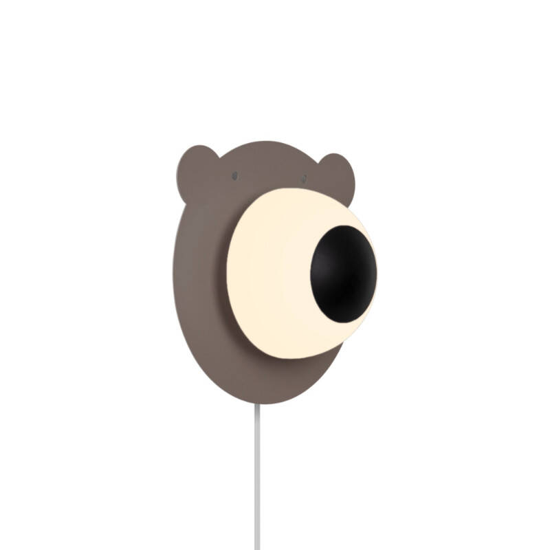 Image of Nordlux Bruna Bear Flush Wall Light With Plug