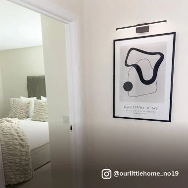 Image of Slimline Large Battery Operated LED Picture Light With Remote Control