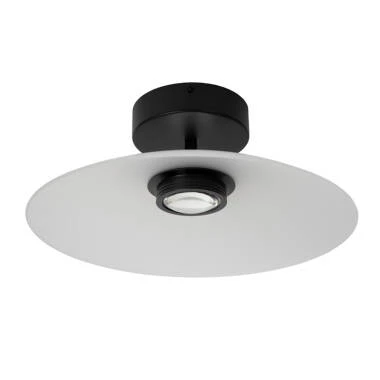 Image of Lucide Menga LED Glass Semi-Flush Ceiling Light