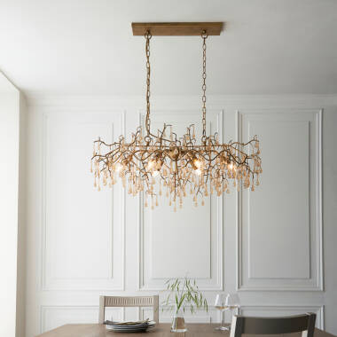 Image of Luxia Rain Glass Bar Ceiling Pendant Light