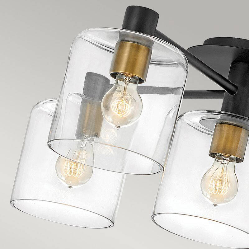 Image of Quintiesse Axel 5 Light Semi-Flush Ceiling Light