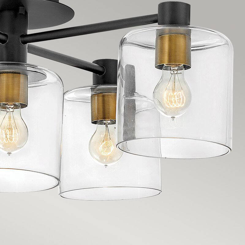 Image of Quintiesse Axel 5 Light Semi-Flush Ceiling Light