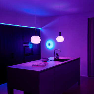 Image of Nordlux Djay Smart Colour LED Flush Ceiling Light