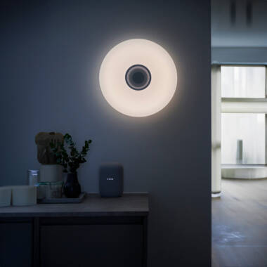 Image of Nordlux Djay Smart Colour LED Flush Ceiling Light