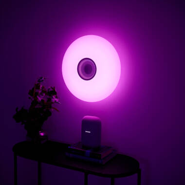 Image of Nordlux Djay Smart Colour LED Flush Ceiling Light