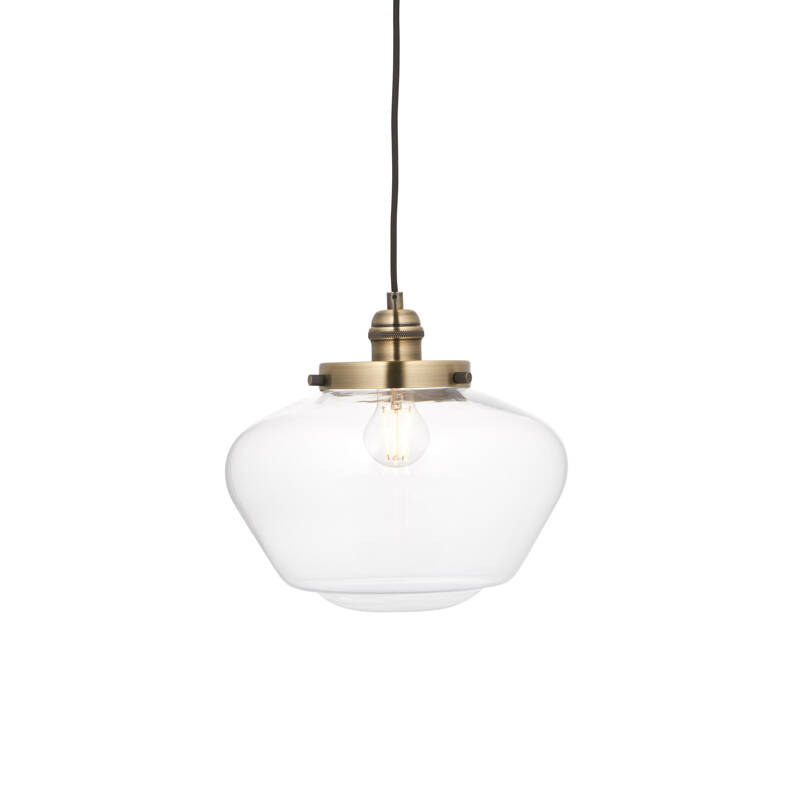 Image of Luxia Harpenden Opal Glass Ceiling Pendant Light