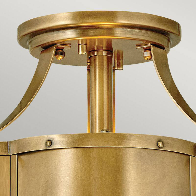 Image of Quintiesse Chance Semi-Flush Ceiling Light