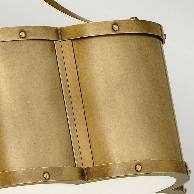 Image of Quintiesse Chance Semi-Flush Ceiling Light