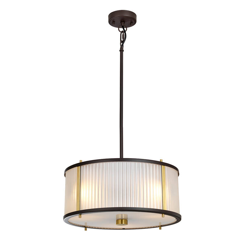 Image of Elstead Corona 400 Glass Ceiling Pendant Light