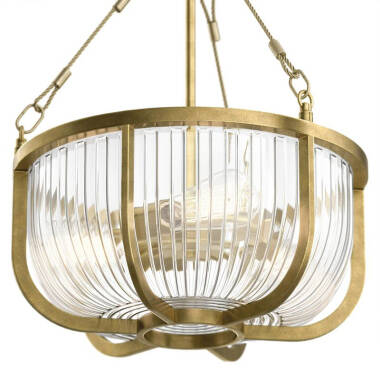 Image of Quintiesse Roux Glass Ceiling Pendant Light