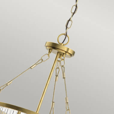 Image of Quintiesse Roux Glass Ceiling Pendant Light