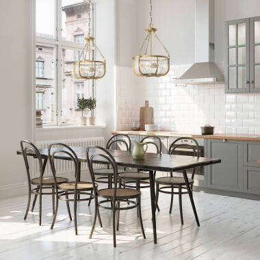 Image of Quintiesse Roux Glass Ceiling Pendant Light