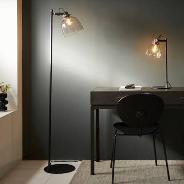 Image of Luxia Tilly Tinted Glass Floor Lamp