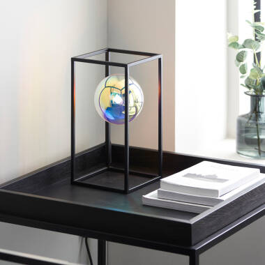 Image of Luxia Daphne Iridescent Glass Table Lamp