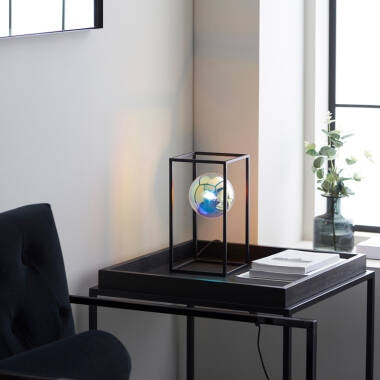 Image of Luxia Daphne Iridescent Glass Table Lamp