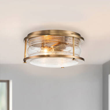 Image of Quintiesse Ashland Bay Bathroom Flush Ceiling Light