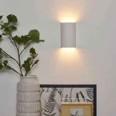 Image of Lucide Gipsy Round Up & Down Wall Light