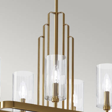 Image of Quintiesse Kimrose 10 Light Bar Ceiling Pendant