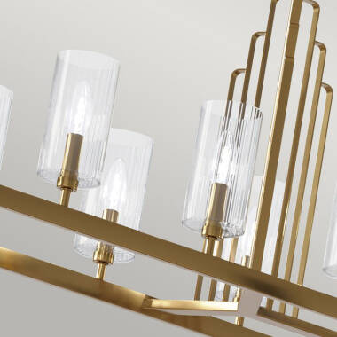 Image of Quintiesse Kimrose 10 Light Bar Ceiling Pendant