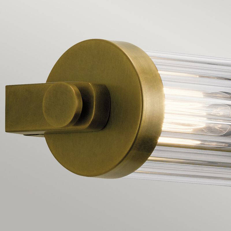 Image of Quintiesse Azores 4 Light Glass Flush Wall Light