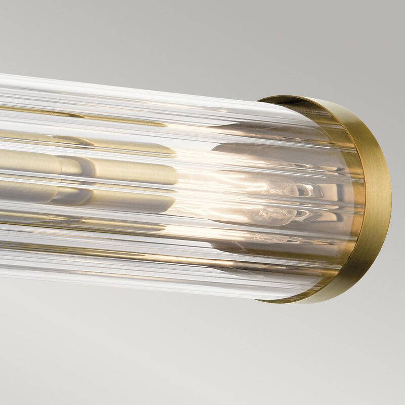 Image of Quintiesse Azores 4 Light Glass Flush Wall Light