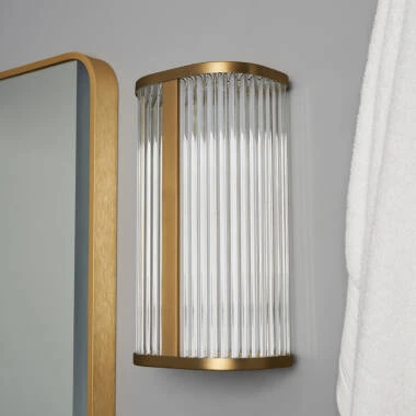 Image of Forum Nayru LED Glass Flush Wall Light